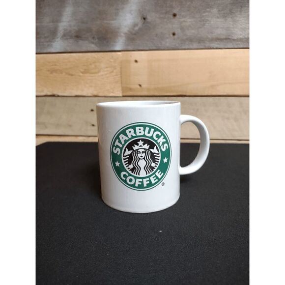 Starbucks 2008 11.5 Oz. White Coffee/Tea Mug With Retired Black Siren Logo - Picture 1 of 3